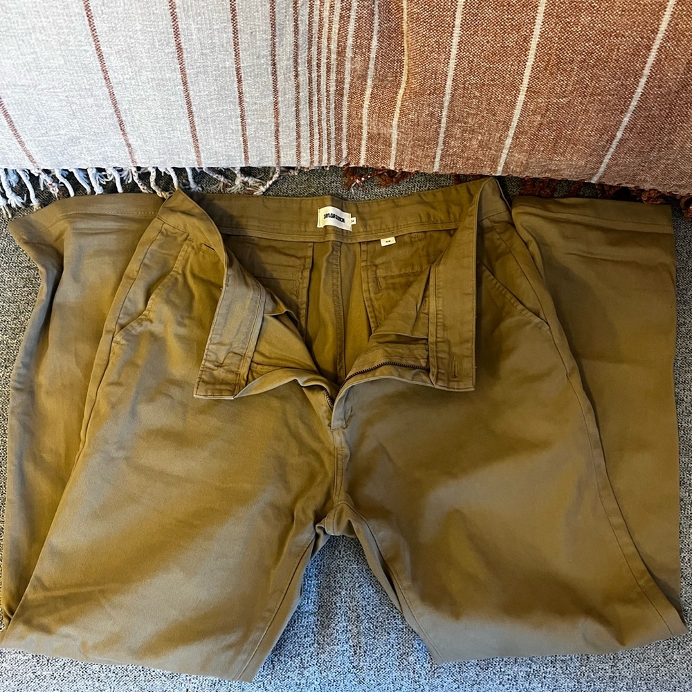 Taylor Stitch Tan Trousers